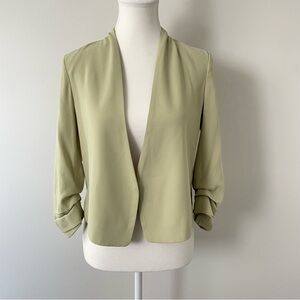 Aritzia Babaton Power Waist Blazer Light Green Size 0 Open Front Business Casual